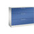 Armario para archivadores colgantes ASISTO, anchura 1200 mm, con 3 cajones, gris luminoso / azul genciana.