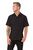 Chef Works Unisex Cool Vent Chefs Shirt in Black - Polycotton - Short Sleeve - S
