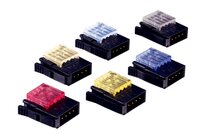 3M™ 37104-A124-00E-MB, Mini Clamp II, Stiftstecker für die Kabelmontage, 04-polig, 20-24 AWG, 0,20 µm Au, Grün