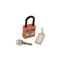 Non conductive nylon safety lockout padlocks