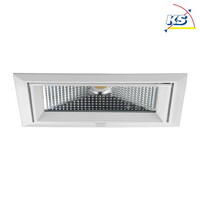 LED Einbau-Wallwasher CORE, IP20, 23.5 x 14.5cm, schwenkbar, 43.2W 3500K 3694lm 110°, Weiß