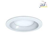 LED Einbau-Downlight, IP44, rund, rückversetzt, opal, schaltbar, weiß, Ø 22cm, 19W 3000K 1900lm