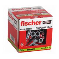 Fischer 555010 Taco universal nylon DUOPOWER 10x50 (Envase 50 uds)