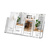 Multi-Section Leaflet Dispenser / Tabletop Leaflet Stand / Brochure Holder / 4-Section Leaflet Holder "Universum" ⅓ A4