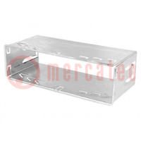 Car radio mounting half frame; 1 DIN; zinc; JVC,Kenwood