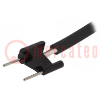 Kabel met aansluiting; 230VAC; 24VDC; -20÷55°C; 2m; zwart