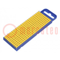 Markers; Marking: +; 2.8÷3.8mm; polyamide; yellow; -40÷85°C; WIC