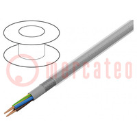Vezeték; ÖLFLEX® CLASSIC 100 CY; 4G1,5mm2; PVC; átlátszó,szürke