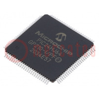 IC: PIC mikrokontroller; 64kB; SMD; TQFP100; PIC24; 8kBSRAM