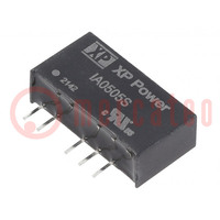 Converter: DC/DC; 1W; Uin: 5V; Uout: 5VDC; Uout2: -5VDC; Iout: 100mA