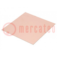 Laminate; FR4,epoxy resin; 1.6mm; L: 200mm; W: 200mm; double sided