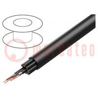 Wire: loudspeaker cable; BiTsound; 4x2x0.21mm2; stranded; Cu; PVC