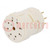 Connector: M23; contact insert; PIN: 9(1+8); female; THT; 200V