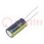 Kondensator: elektrolytisch; low ESR; THT; 1000uF; 25VDC; Ø10x20mm
