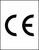 CE-Etiketten - Weiß, 32 x 25 mm, Aluminium, Selbstklebend, Eloxiert, Schwarz