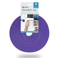 VELCRO® One Wrap® Bande 10 mm, violet, 25 m