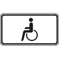 Nur Schwerbehinderte, Verkehrsschild StVO, Nr. 10044-10, 60x33 cm StVO - Nr. 1044-10