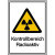Warnschild / Strahlenschutz Kontrollbereich Radioaktiv, Alu, 21,00x29,70 cm DIN 25430 WS 110