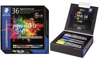 STAEDTLER Fasermaler pigment brush pen, 36er Kartonetui (57890893)