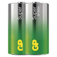 Bateria alkaliczna, LR14, LR14, 1.5V, GP, folia, 2-pack, SUPER, ogniwo format C