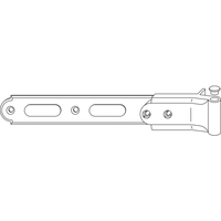 Produktbild zu MACO RUSTICO Ladenlangband MV flächenbündig L=340 mm, schwarz (14056)
