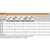 Tabelle zu BLUM ORGA-LINE fiókosztó szett ZSI.XXXFI2N, névleges hossz 500 mm