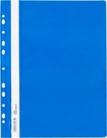 Skoroszyt plastikowy oczkowy Ofix Standard, twardy, A4, PVC, do 200 kartek, niebieski