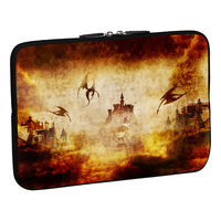 PEDEA Design Schutzhülle: dragons castle 13,3 Zoll (33,8 cm) Notebook Laptop Tasche