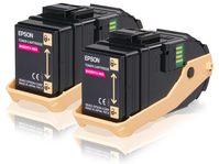 Epson Double Pack Toner Cartridge Magenta 7.5kx2