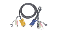 iogear 10' Micro-Lite™ Bonded All-in-One USB KVM Cable cavo per tastiera, video e mouse 3 m
