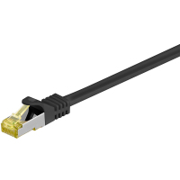 Goobay RJ-45 CAT7 5m hálózati kábel Fekete S/FTP (S-STP)