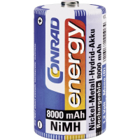 Conrad 250156 huishoudelijke batterij Oplaadbare batterij D Nikkel-Metaalhydride (NiMH)