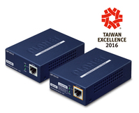 PLANET LRP-101U-KIT prolongateur réseau Émetteur et récepteur réseau Bleu 10, 100 Mbit/s