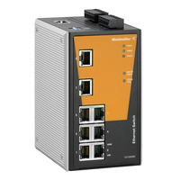 Weidmüller IE-SW-PL08M-8TX Unmanaged Fast Ethernet (10/100) Zwart, Oranje