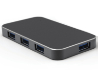 Digitus USB 3.0 HUB 4-Port USB 3.2 Gen 1 (3.1 Gen 1) Type-A 5000 Mbit/s Fekete