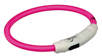 TRIXIE 12707 Hunde- /Katzenhalsband Pink Nylon, Thermoplastische Polyurethane (TPU) M-L Hund