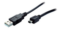shiverpeaks BS77161 USB-kabel 1 m USB 2.0 USB A Mini-USB B Zwart