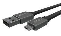 Emtec T700B USB-kabel 1,2 m USB A Micro-USB B Zwart