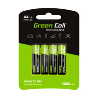 Green Cell GR02 Haushaltsbatterie Wiederaufladbarer Akku AA Nickel-Metallhydrid (NiMH)