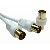 Cables Direct 2TVREV-05 coaxial cable 5 m White