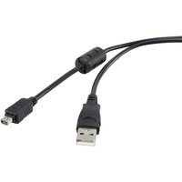 Renkforce RF-4536474 USB kábel 1,5 M USB 2.0 USB A Fekete