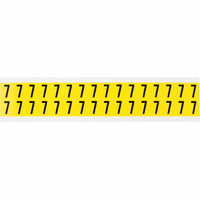Brady 3420-7 self-adhesive label Rectangle Removable Black, Yellow 32 pc(s)