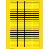 Brady 101808 öntapadós címke Téglalap alakú Fekete, Sárga 2000 dB