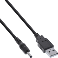 InLine 26806A tussenstuk voor kabels USB A 3.5mm Zwart