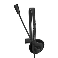 LogiLink HS0054 fejhallgató és headset Vezetékes Fejpánt Iroda/telefonos ügyfélközpont Fekete