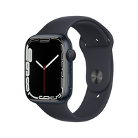 Apple Watch Series 7 OLED 45 mm Digitális Érintőképernyő Fekete Wi-Fi GPS (műhold)