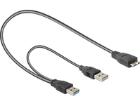 DeLOCK 82909 USB-kabel 0,2 m USB 3.2 Gen 1 (3.1 Gen 1) USB A Micro-USB B Grijs