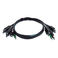 Black Box SKVMCBL-2DP-06TAA Tastatur/Video/Maus (KVM)-Kabel Schwarz 1,8 m