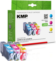 KMP C74V inktcartridge 3 stuk(s) Cyaan, Magenta, Geel
