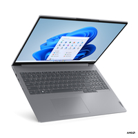 Lenovo ThinkBook 16 AMD Ryzen™ 5 7530U Laptop 40,6 cm (16") WUXGA 8 GB DDR4-SDRAM 256 GB SSD Wi-Fi 6 (802.11ax) Windows 11 Pro Grau